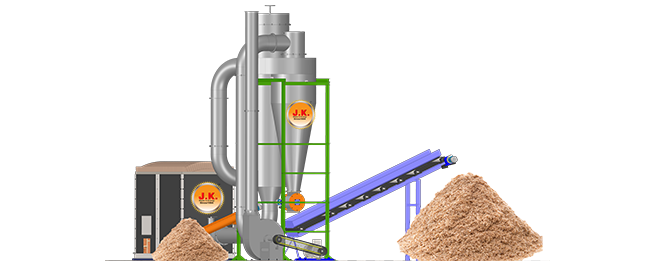 wood powder dryer